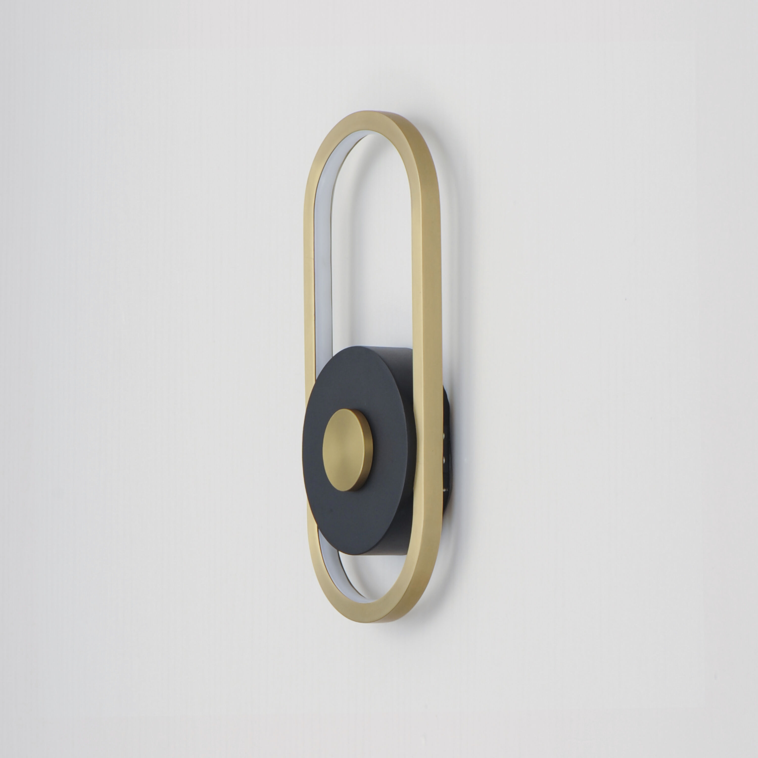 Gravity LED 13 inch Black and Gold Outdoor Wall Sconce