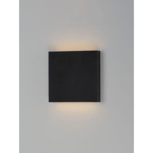 Brik LED 6.25 inch Black Outdoor Wall Sconce