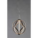 Aura LED 12 inch Black Single Pendant Ceiling Light