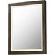 Sawyer 36 X 24 inch Walnut LED Wall Mirror