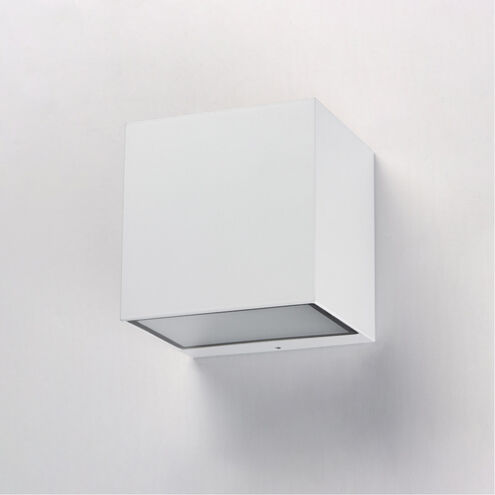 Blok LED 4.75 inch White Outdoor Wall Sconce