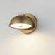 Cauldron LED 7 inch Gold Outdoor Wall Mount
