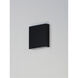 Brik LED 4.75 inch Black Outdoor Wall Sconce