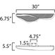Manta LED 6.75 inch Gold Wall Sconce Wall Light