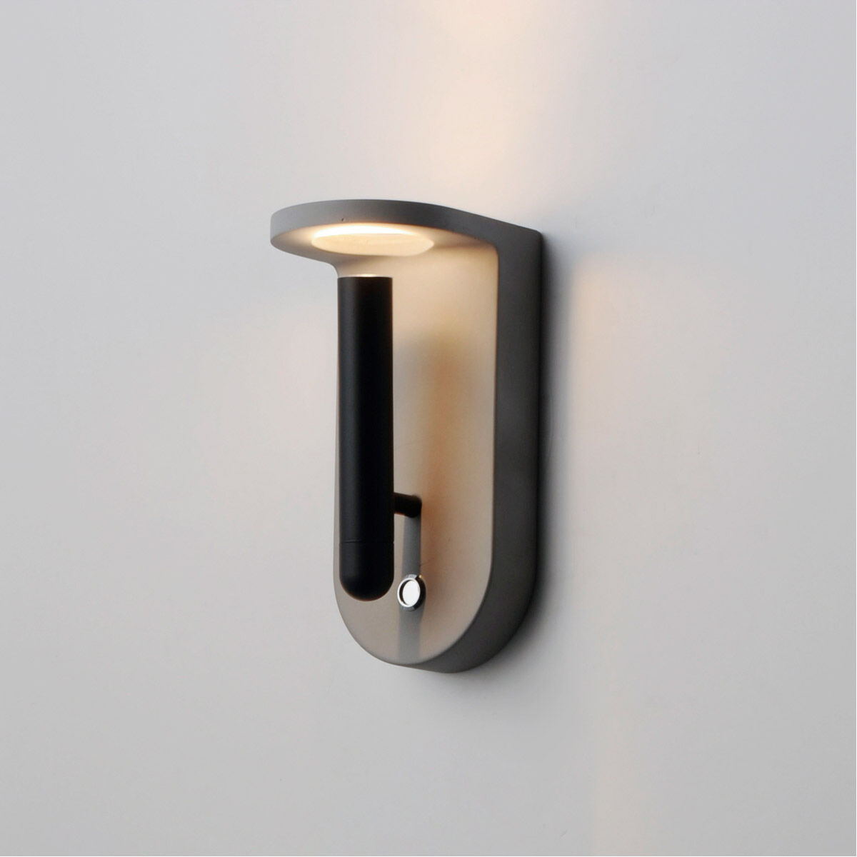 Beacon Wall Sconce Wall Light in Gray and White