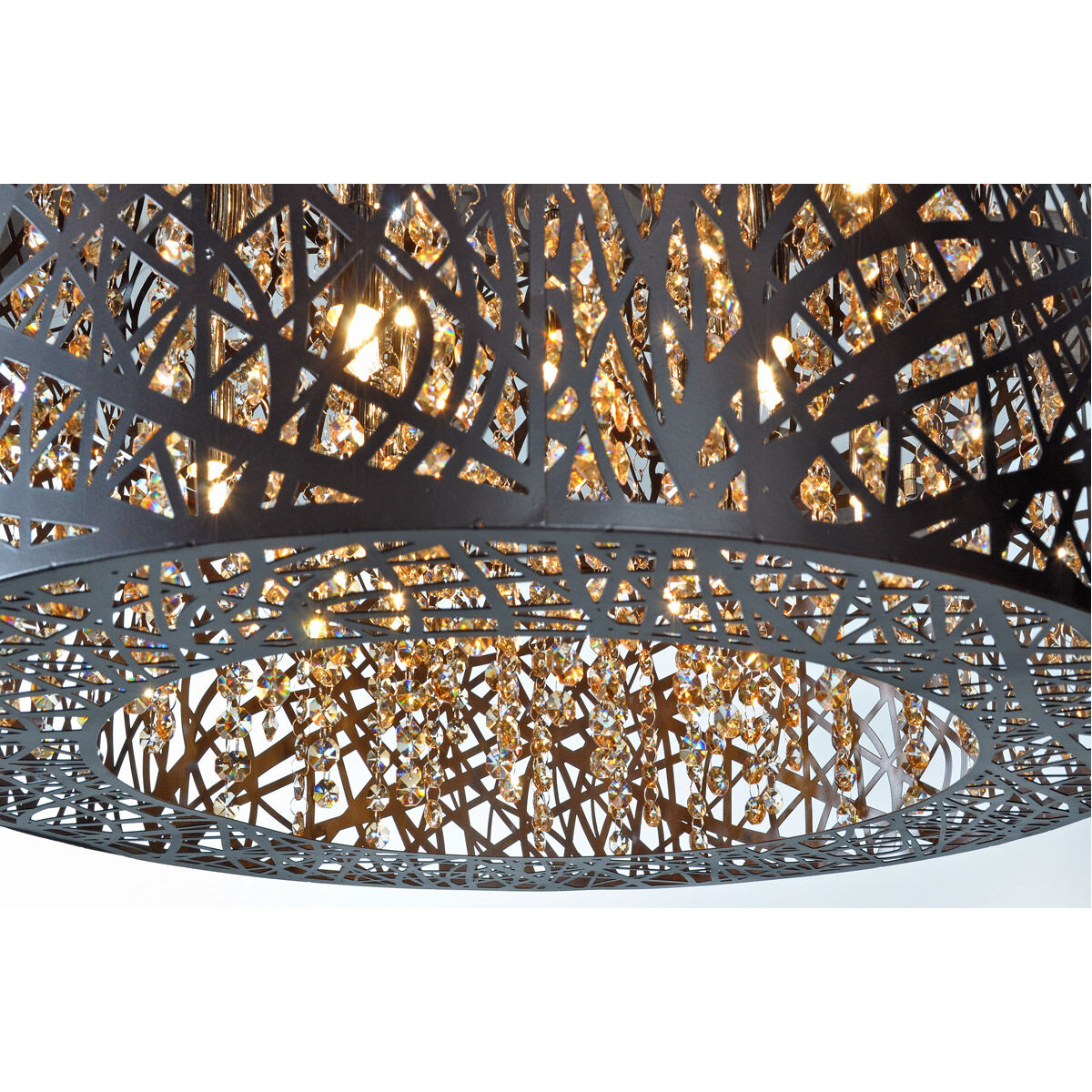 Inca 9 Light 23.5 inch Bronze Multi-Light Pendant Ceiling Light in Cognac