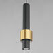 Reveal LED 2.75 inch Black and Gold Single Pendant Ceiling Light in Black/Gold