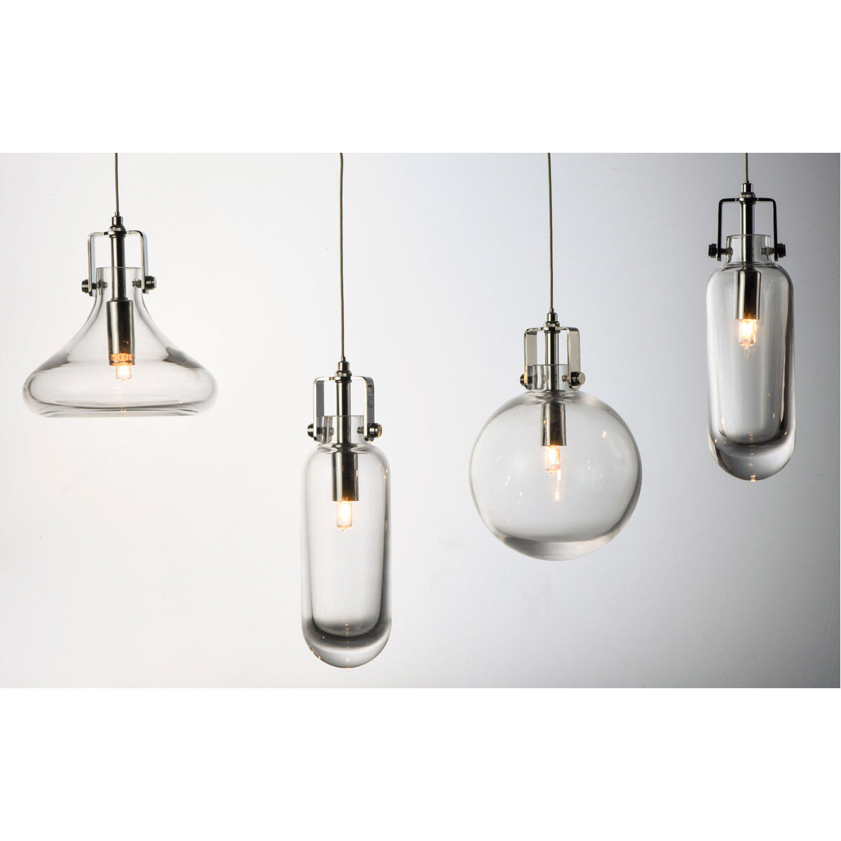 Kem 1 Light 2.75 inch Polished Chrome Single Pendant Ceiling Light