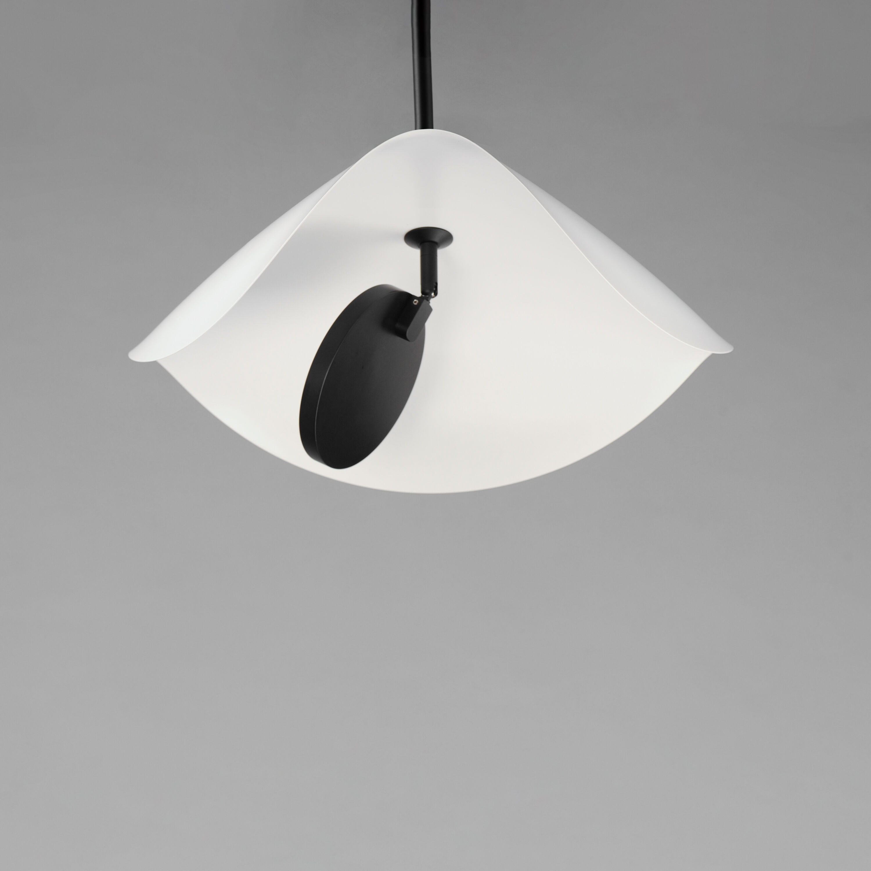 Carmen LED 16.5 inch Black Single Pendant Ceiling Light in White/Black