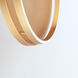 Groove WiZ LED 24.5 inch Gold Flush Mount Ceiling Light