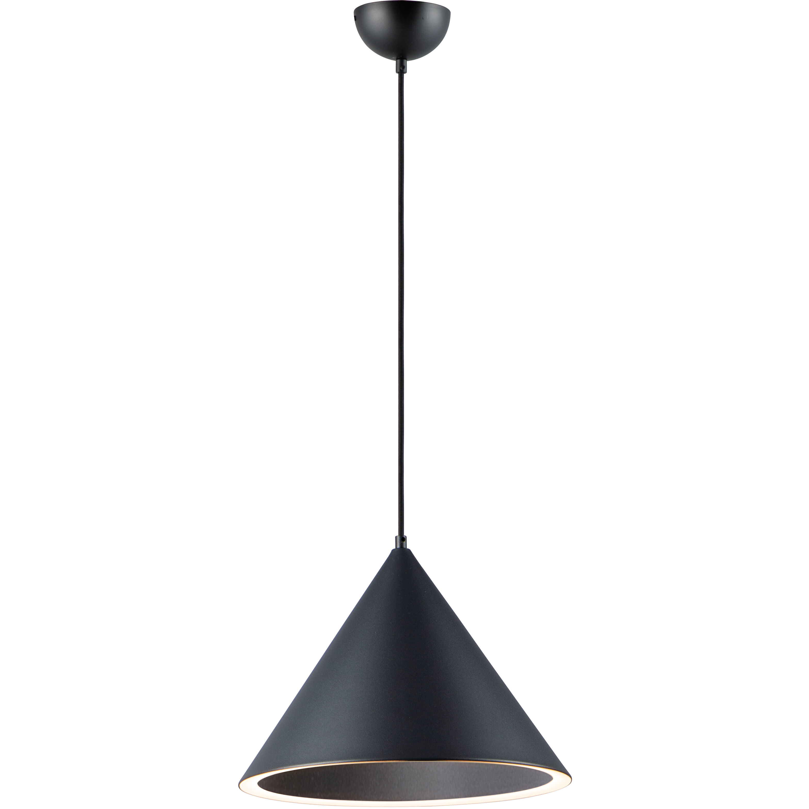 Abyss LED 15.75 inch Black Single Pendant Ceiling Light