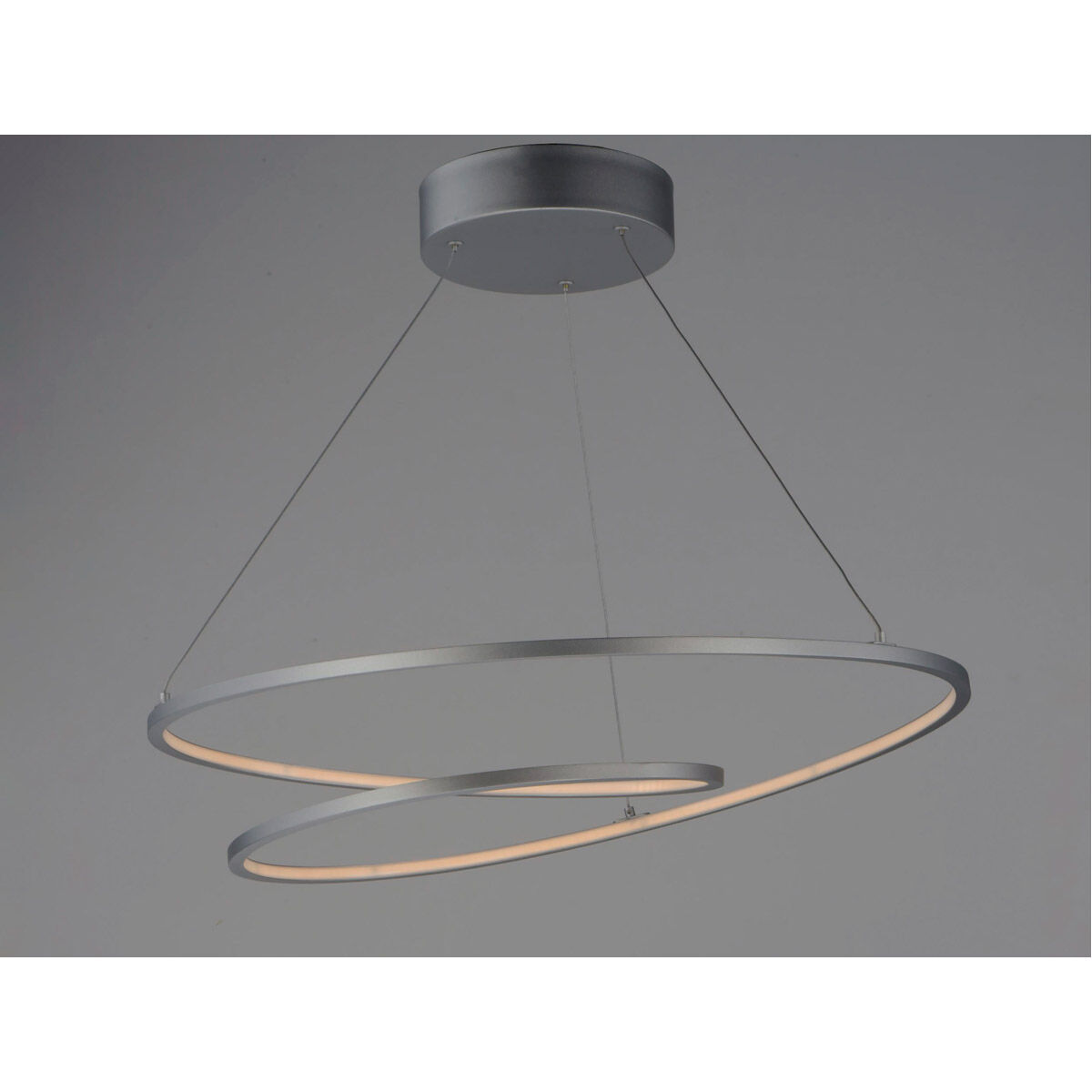 Cycle LED 24.5 inch Matte Silver Entry Foyer Pendant Ceiling Light