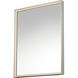 Bevel 36 X 30 inch Satin Nickel LED Wall Mirror