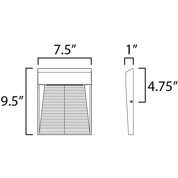 Steps LED 9.5 inch Antique Bronze Outdoor Wall Mount