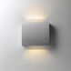 Alumilux Cube LED 7 inch Satin Aluminum ADA Wall Sconce Wall Light
