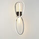 Unity LED 8 inch Black Chrome Wall Sconce Wall Light