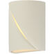 Puff LED 8 inch Chaulk White Outdoor Wall Mount