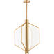 Telstar LED 18 inch Natural Aged Brass Single Pendant Ceiling Light
