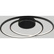 Cycle LED 18 inch Black Flush Mount Ceiling Light