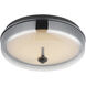 Voto LED 12 inch Gunmetal Flush Mount Ceiling Light in Graduating Smoke