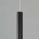 Diaphane LED 1.5 inch Black Single Pendant Ceiling Light
