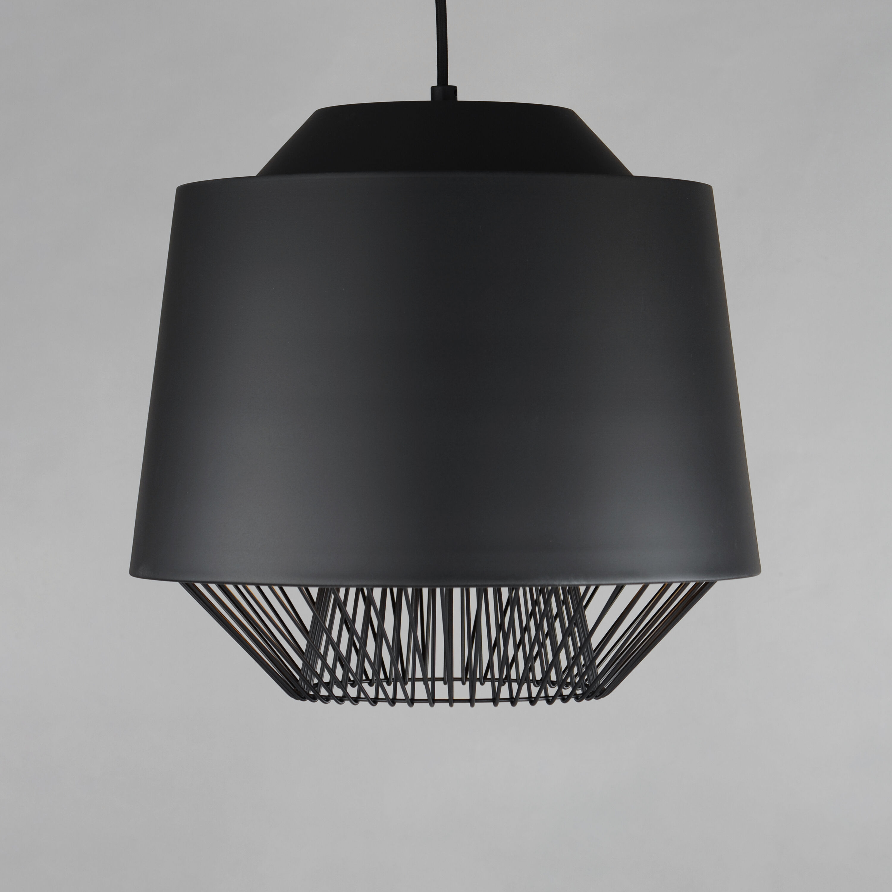 Phoenix LED 18.5 inch Black and Gold Single Pendant Ceiling Light in Black/Gold