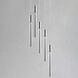 Big Fizz LED 13 inch Polished Chrome Multi-Light Pendant Ceiling Light