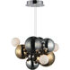 Stormy LED 21 inch Multi-Plated Multi-Light Pendant Ceiling Light