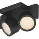 Embrace LED 4.75 inch Black Semi-Flush Mount Ceiling Light