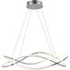 Coaster LED 10 inch Polished Chrome Single Pendant Ceiling Light