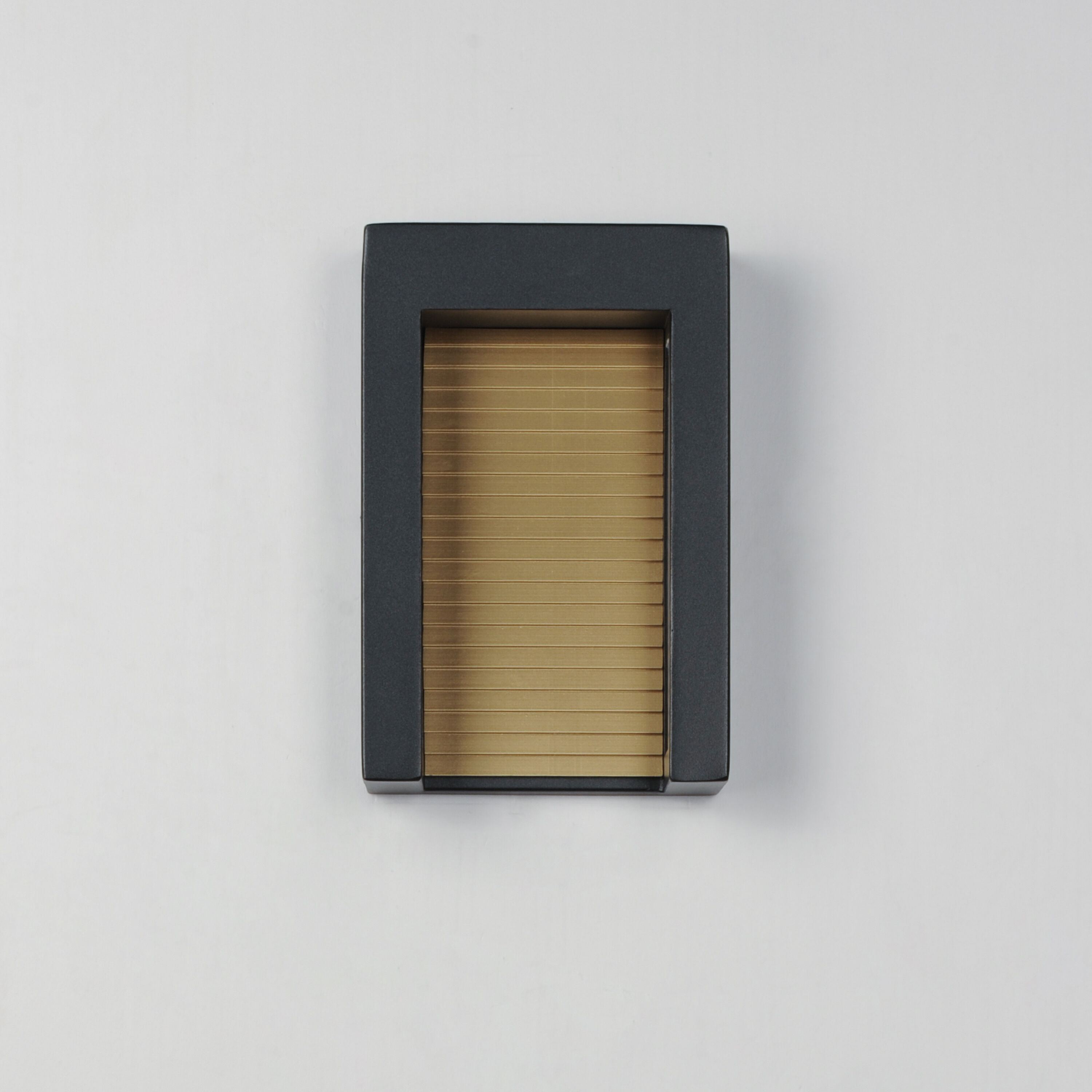 Alcove LED 10 inch Black and Gold Outdoor Wall Sconce