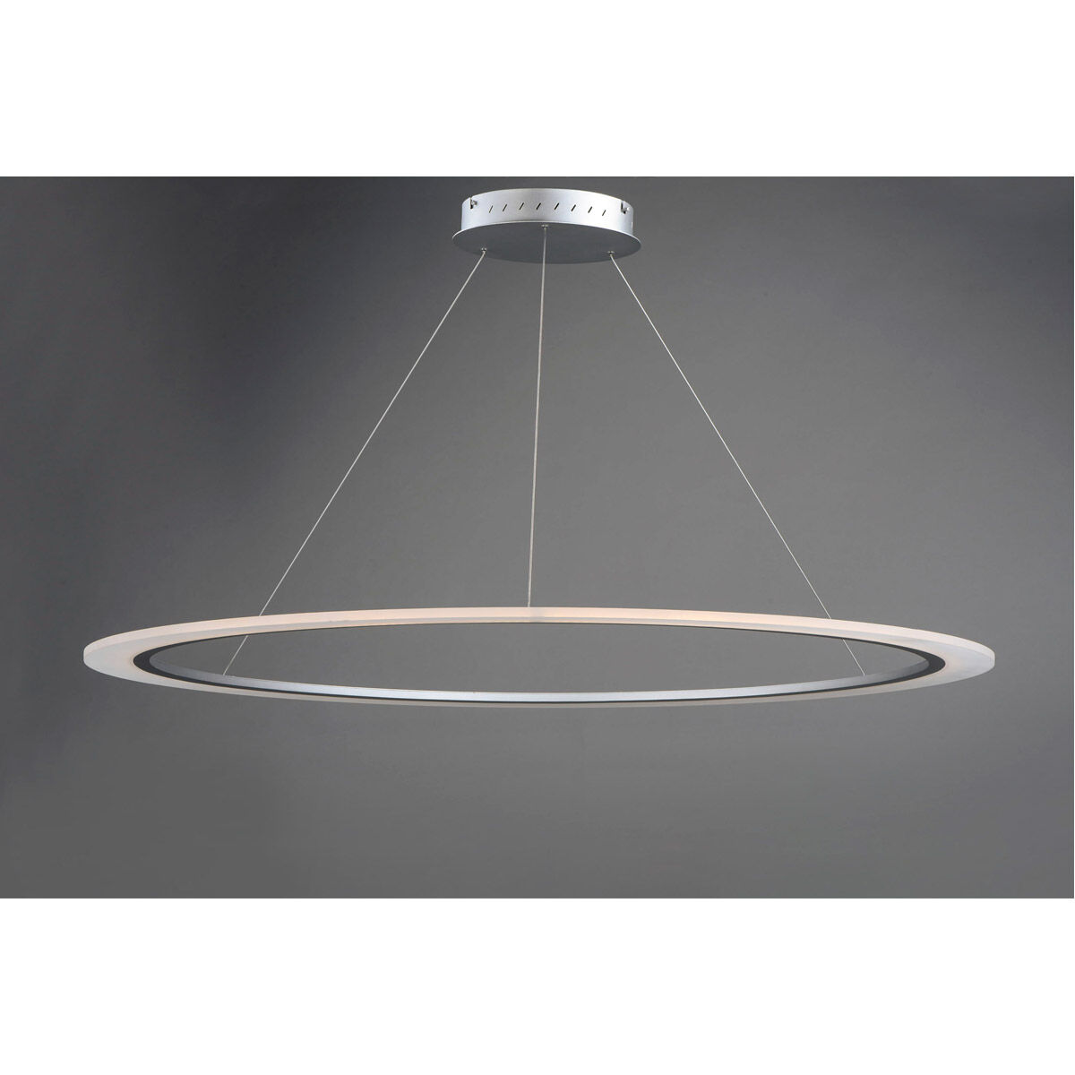 Saturn II LED LED 51.25 inch Matte Silver Entry Foyer Pendant Ceiling Light