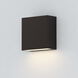 Cubed LED 5.5 inch Black Outdoor Wall Sconce