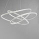 Twisted LED 31.5 inch Matte White Single Pendant Ceiling Light