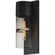 Smokestack LED 16.75 inch Black Outdoor Wall Mount