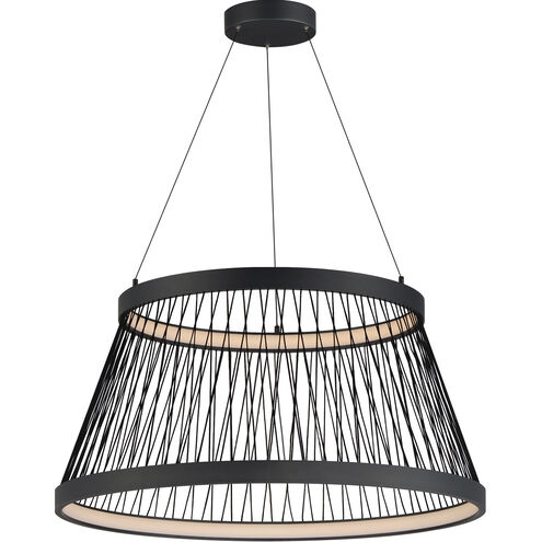 Loom LED 31.5 inch Black Single Pendant Ceiling Light
