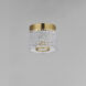 Elysian LED 5.5 inch Natural Aged Brass Flush Mount Ceiling Light