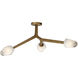 Blossom LED 20 inch Natural Aged Brass Flush Mount Ceiling Light