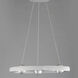 Nodes LED 18 inch Brushed Aluminum Ring Pendant Ceiling Light