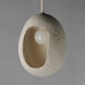 Luna LED 9.5 inch Chaulk White Single Pendant Ceiling Light