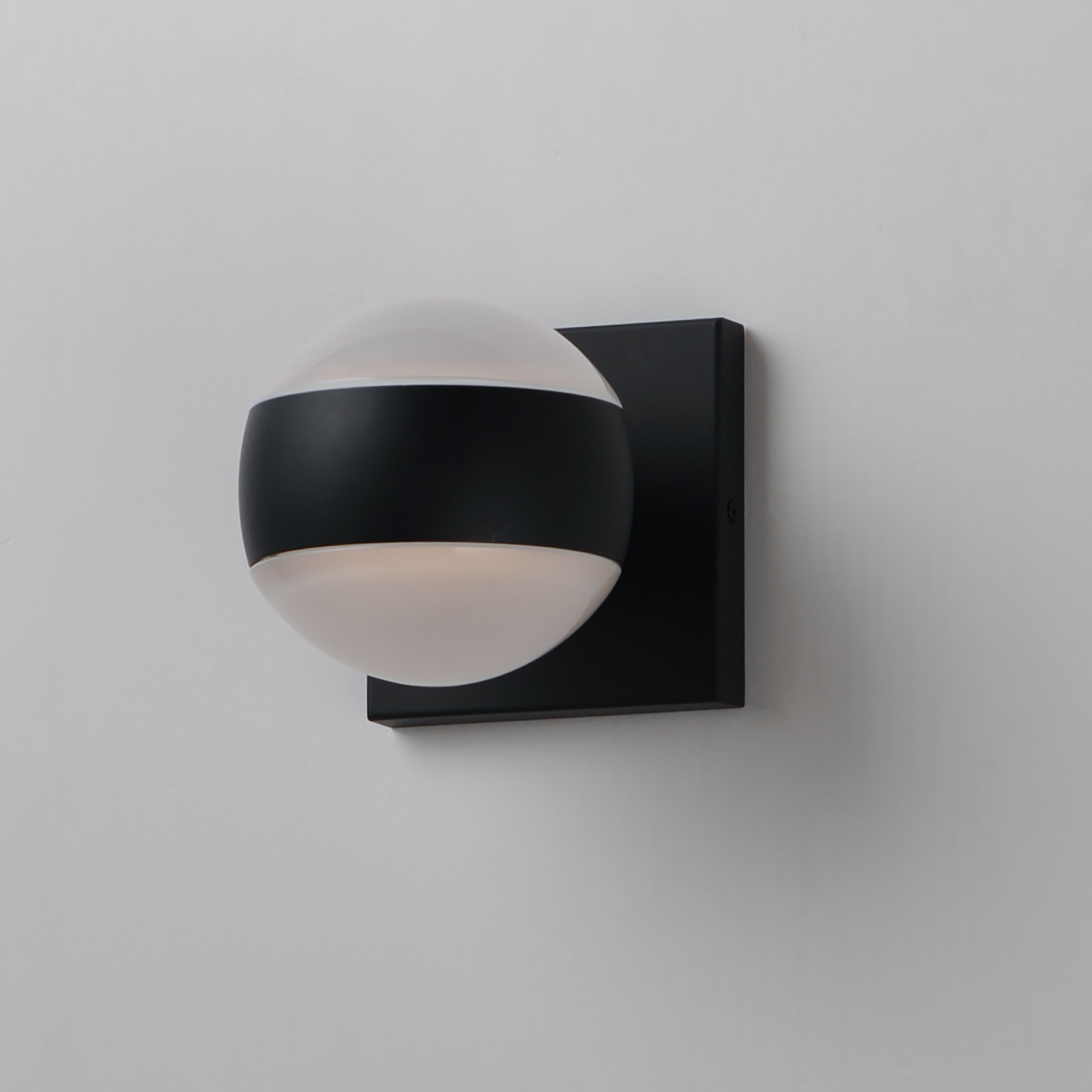 Modular LED 5 inch Black Outdoor Wall Sconce