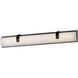 Clutch LED 30 inch Black Bath Vanity Light Wall Light