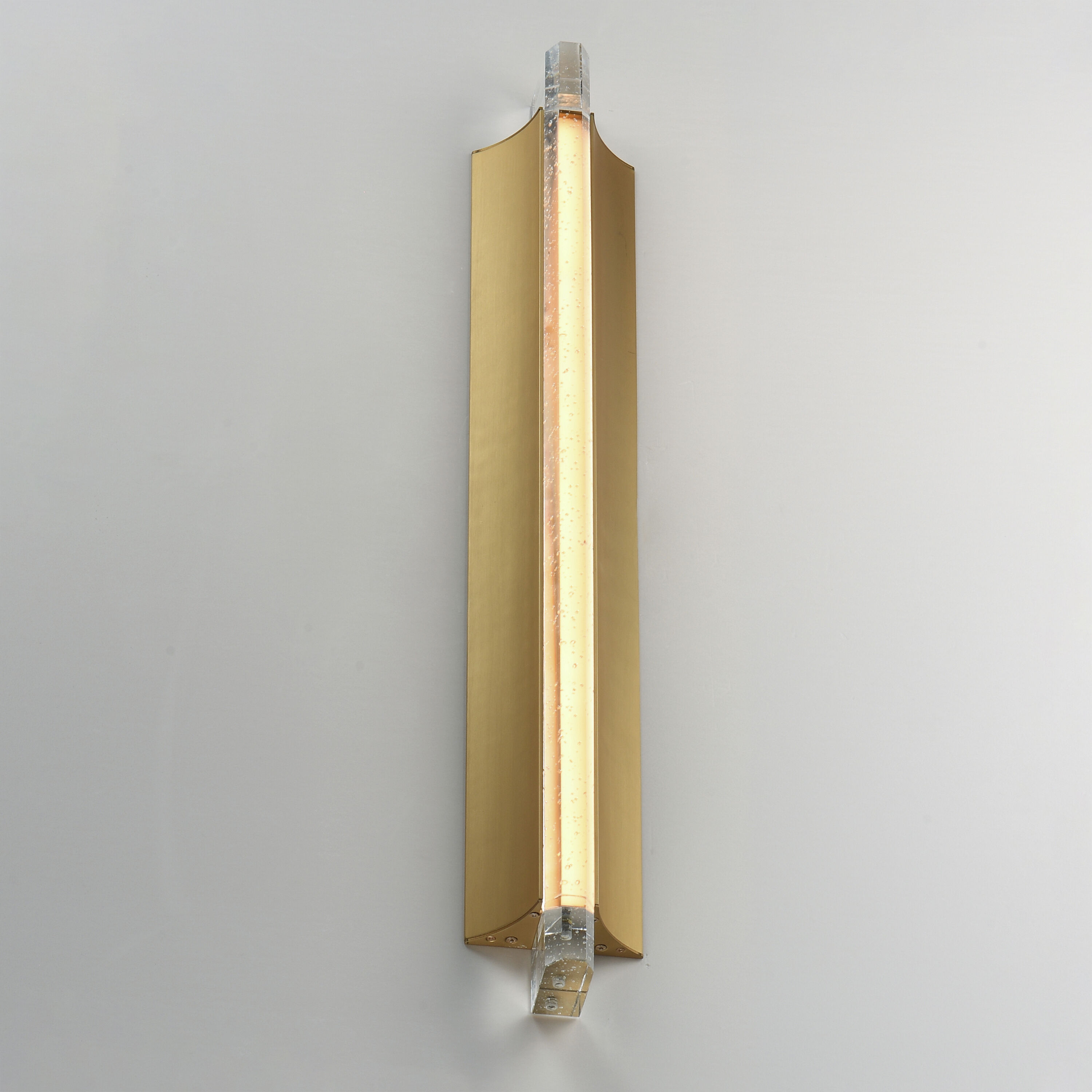 Hyperion LED 5 inch Gold ADA Wall Sconce Wall Light in Clear Crystal