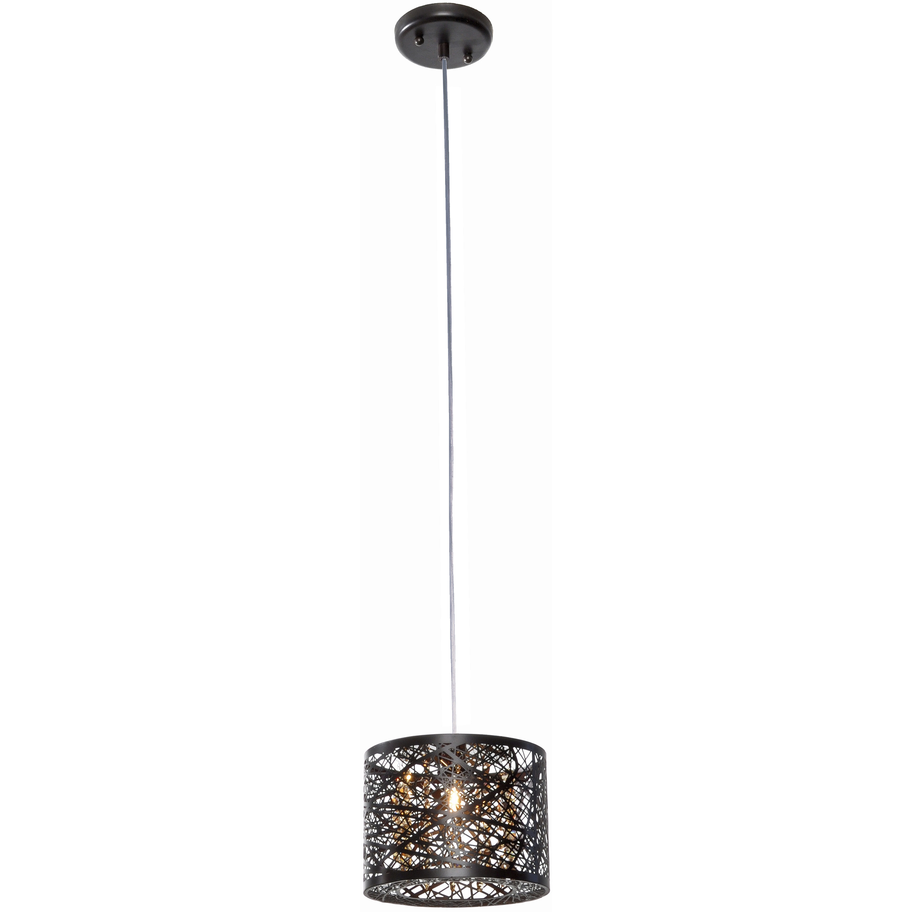 Inca LED 7.75 inch Bronze Mini Pendant Ceiling Light in Cognac