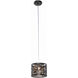 Inca LED 7.75 inch Bronze Mini Pendant Ceiling Light in Cognac