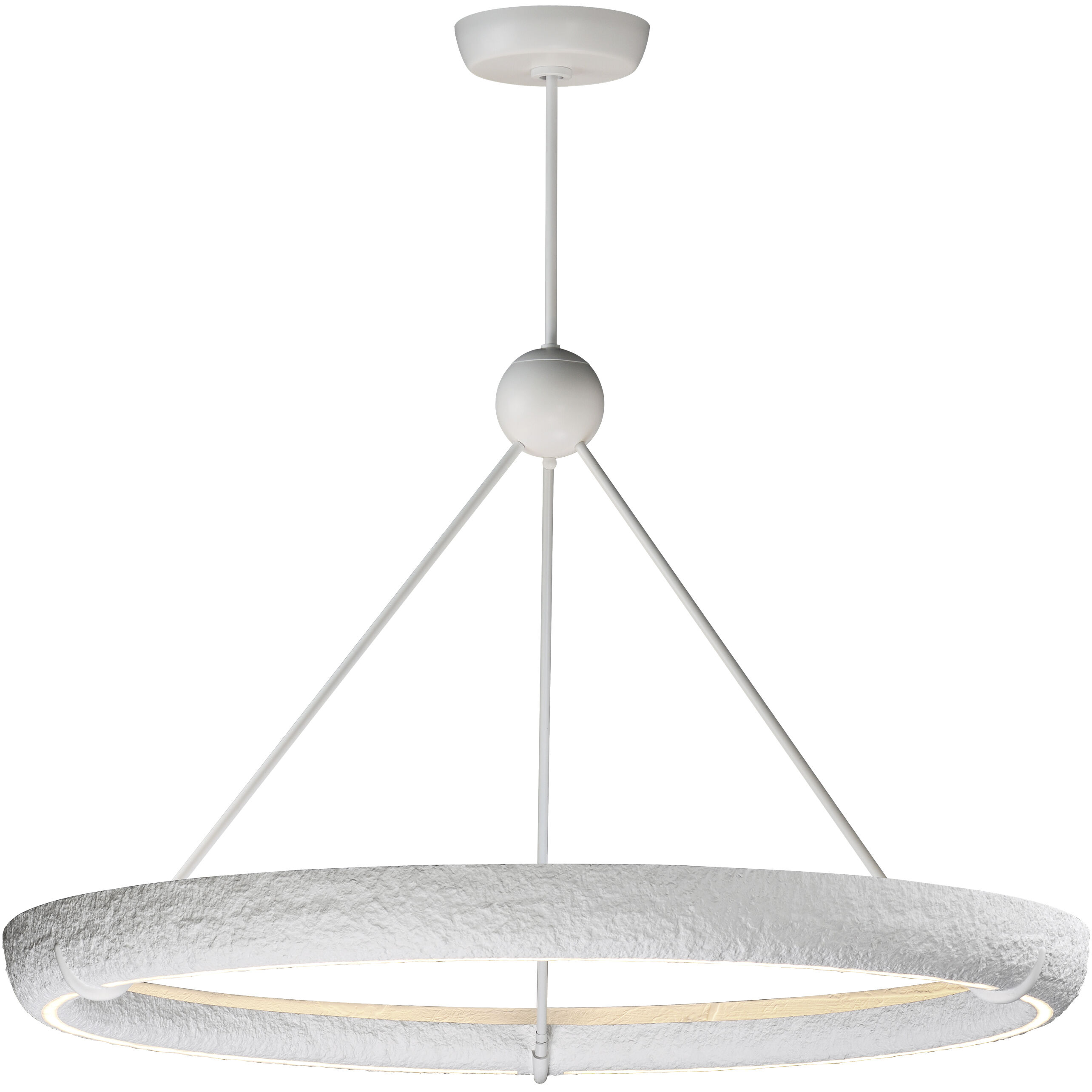 Geist LED 47.25 inch Textured White Ring Pendant Ceiling Light