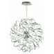 Chaos LED 39.5 inch Polished Chrome Entry Foyer Pendant Ceiling Light