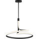 Serpentine LED 24.75 inch Black Single Pendant Ceiling Light