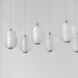 Rhythm LED 33.5 inch Gold Linear Pendant Ceiling Light