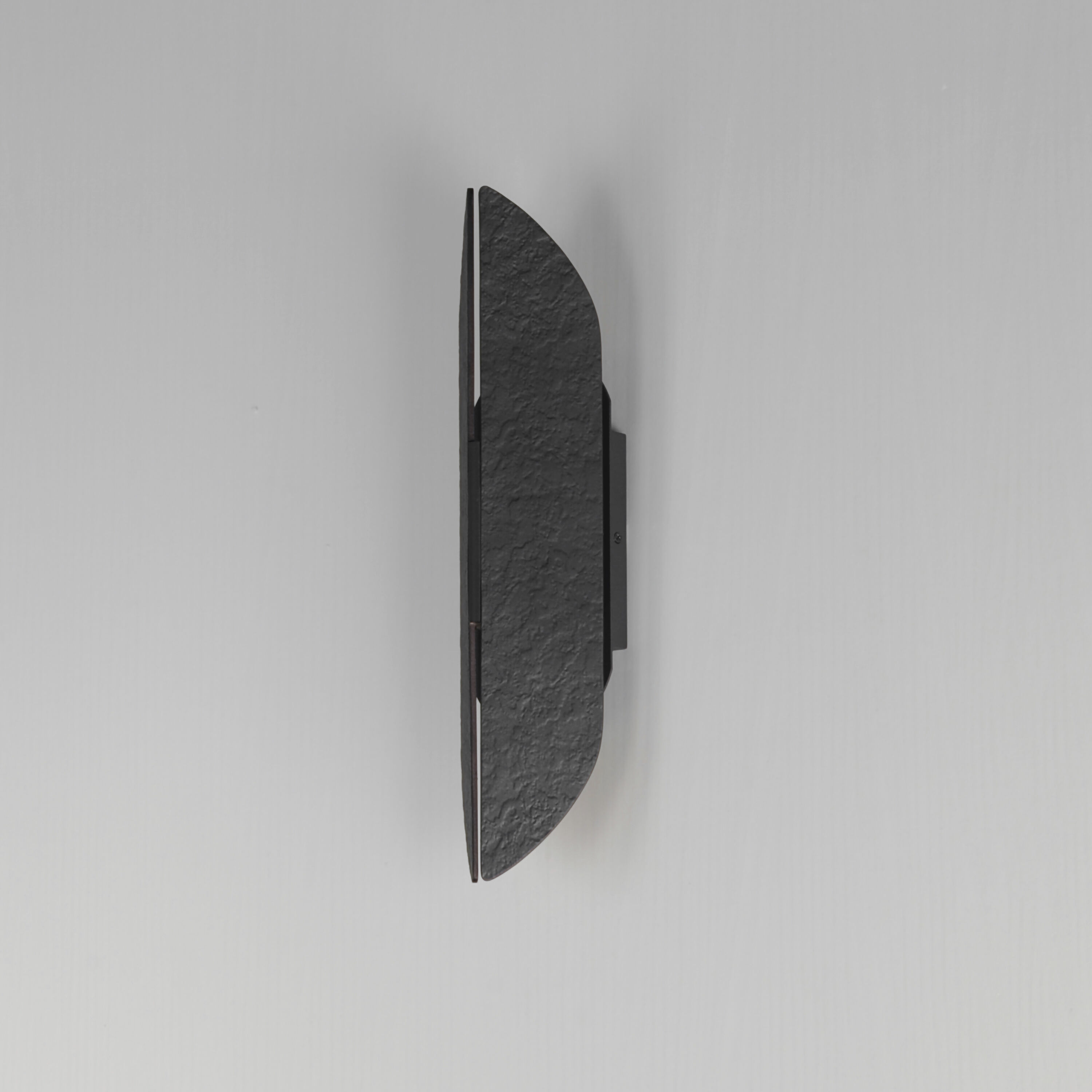 Tectonic LED 18 inch Black and Antique Brass Outdoor Wall Sconce